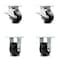 Service Caster 4 Inch Kingpinless Phenolic Wheel Caster Brakes 2 Rigid, 2PK SCC-KP30S420-PHR-SLB-2-R-2 - alternate 3